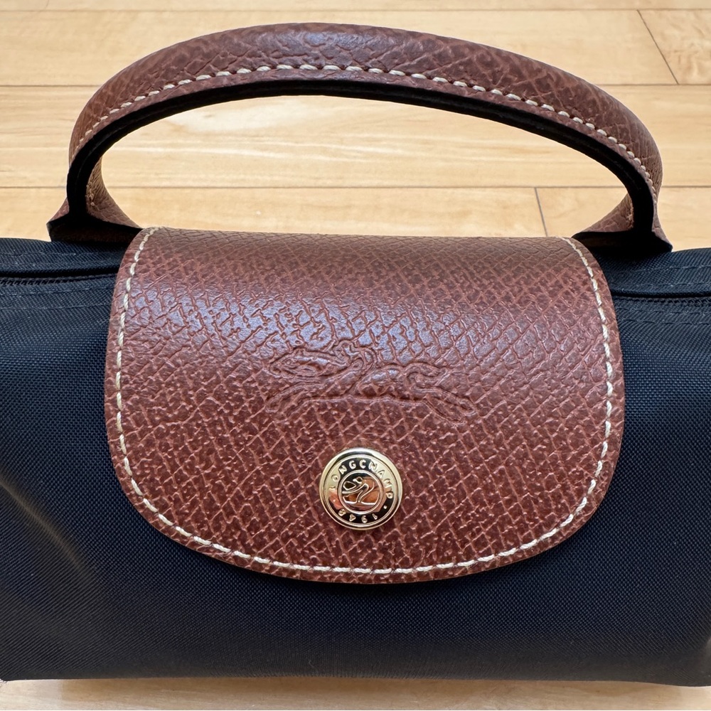 Longchamp Le Pliage Cosmetics Case Black - Picture 7 of 9